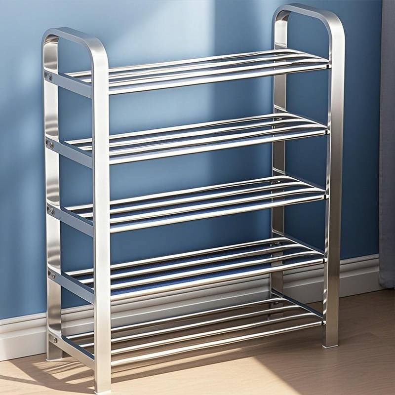 不锈钢简易鞋架家用多层室内鞋子收纳架宿舍门口出租房经济型鞋柜