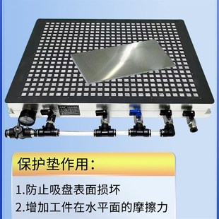 吸盤配套組件橡膠軟墊 CNC真空c吸盤保護墊方孔設計更大吸力多孔式