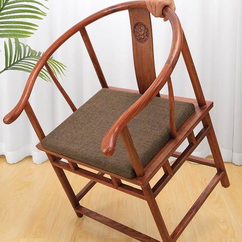 红木椅子坐垫记忆棉中式茶椅太师椅圈椅沙发座垫实木家具餐椅垫