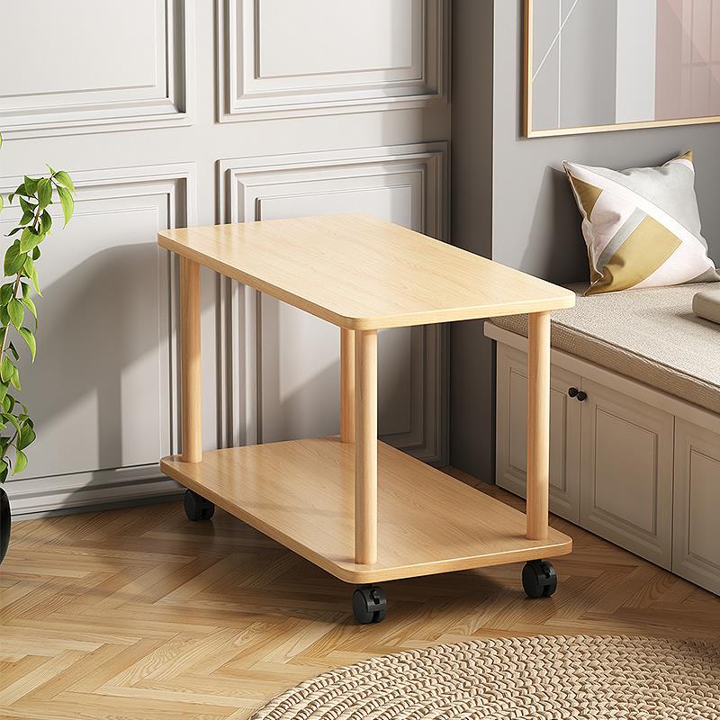 N5可移动茶几小户型客厅凭几是什么小桌子茶桌边柜小桌子带滑轮边