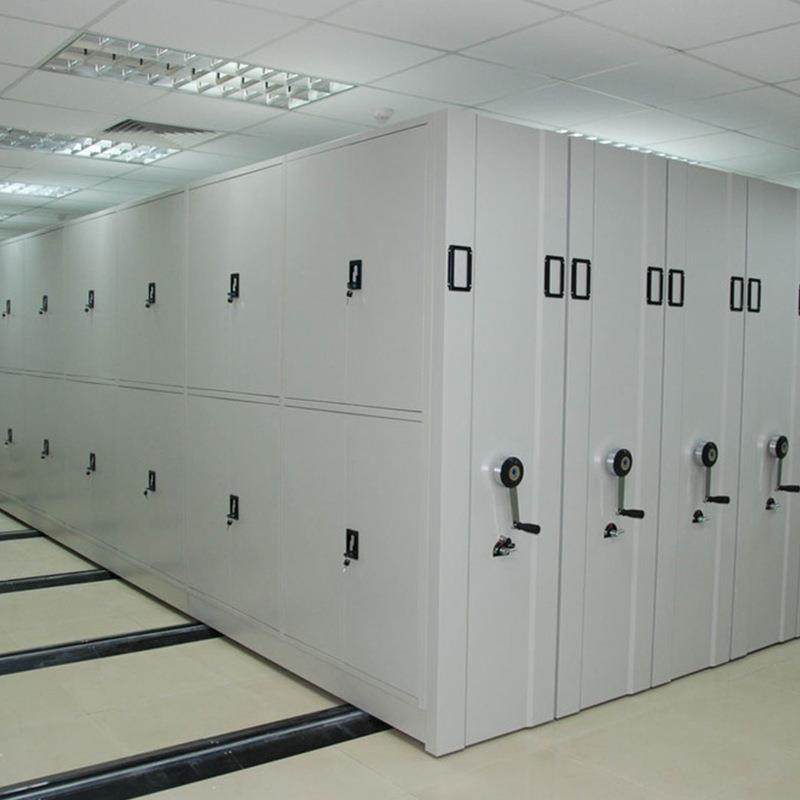 河洛乐华智能密集架电动手动全钢加厚移动凭证柜档案柜手摇密集柜