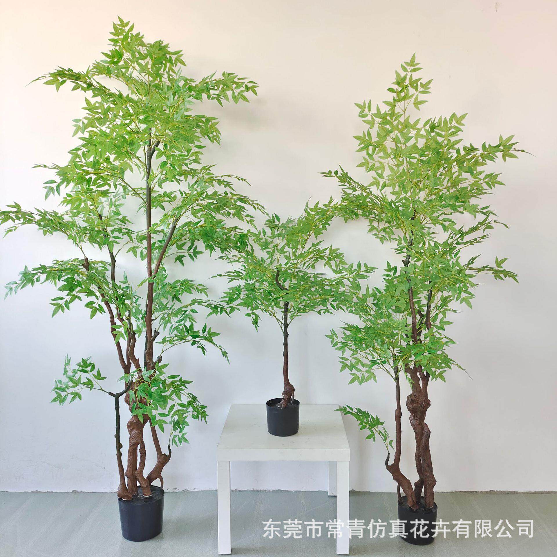 绿植假树植物盆栽塑料花大型落地客厅装饰摆件室内盆景仿真南天竹