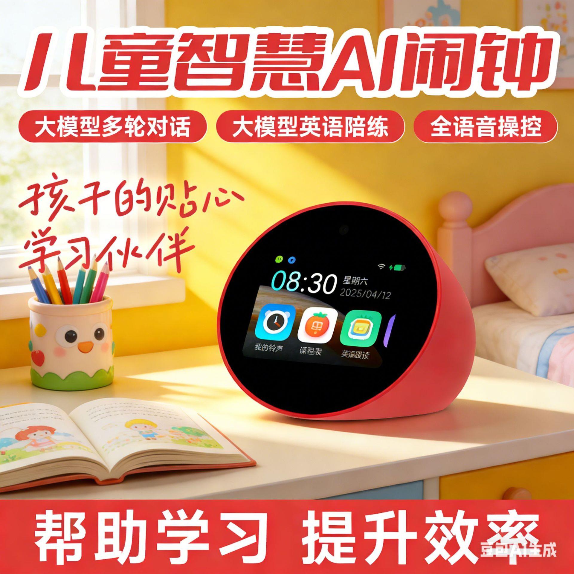 小谷同学ai闹钟学生时间管理充电款多轮对话英语陪读国翻译学习机