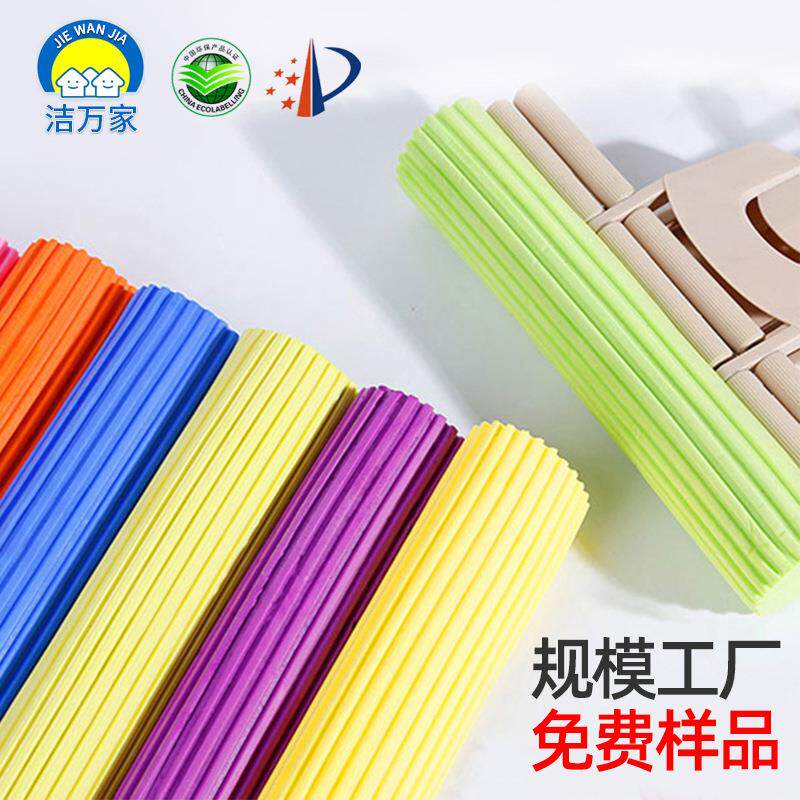 滚轮通用免手洗吸水胶棉海绵拖把头拖把配件懒人拖布拖布头