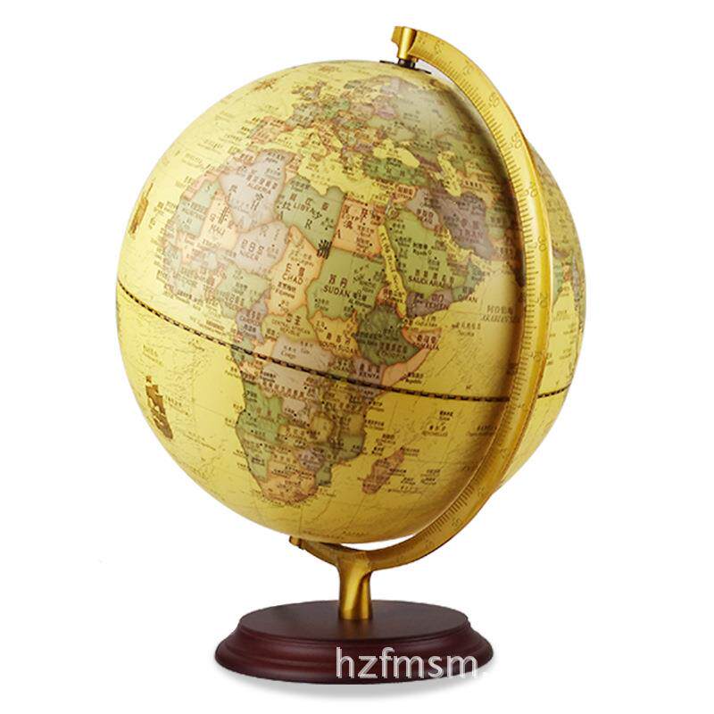工厂大号中英文32cm高清仿古地球仪复古装饰家居摆件