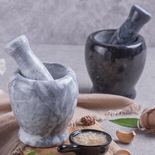 石头蒜臼子捣蒜器蒜蓉蒜泥器压碎家用研磨擂钵石臼蒜臼手动砸蒜罐