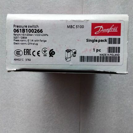丹佛斯压力开关船舶专用备件 MBC5100  061B100266  现货