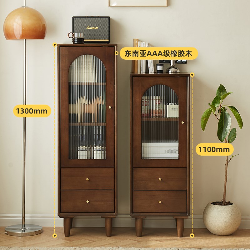 电视机边柜客厅立柜组合斗柜置z物柜靠墙收纳柜储物简约展示柜窄