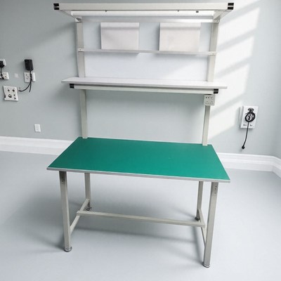 流水线防静电工作台车间组v装双面操作带灯装配工厂打包台桌子定