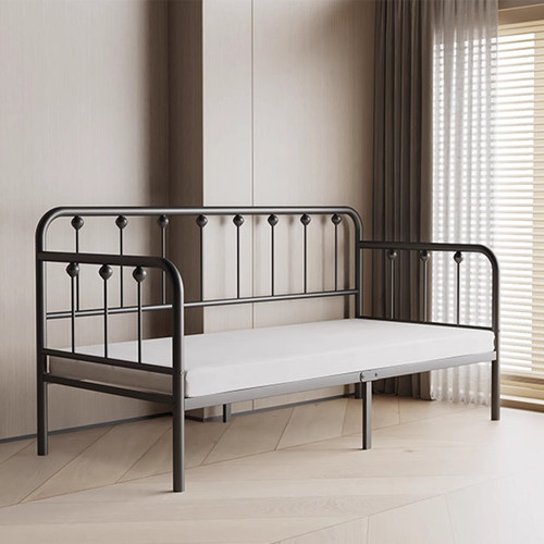 欧式沙发床简约多功能两用铁艺床单人小户型客厅书房午睡铁艺沙发