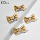 法式 蝴蝶结黄铜古铜色现代简约拉手衣柜门抽屉橱柜可爱儿童房把手