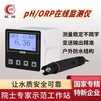 虹润工业在线ph计检测仪ORP酸碱度测试实验室电极探头传感器P厂家