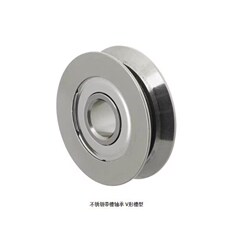 E不锈钢V型U型BAJ01滑轮C带槽02轴承SZV/SZU3-d12 4-12 4-14 6-16