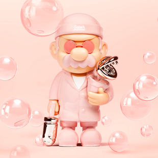 pink公仔玩具礼物潮玩桌面摆件 现货 愚者乐园粉色杀手Bubble