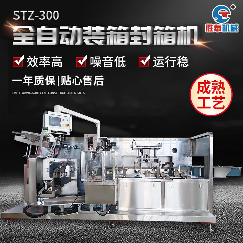 全自动装箱封箱机 自动装箱封口机 纸箱封口包装机浙江厂家供应