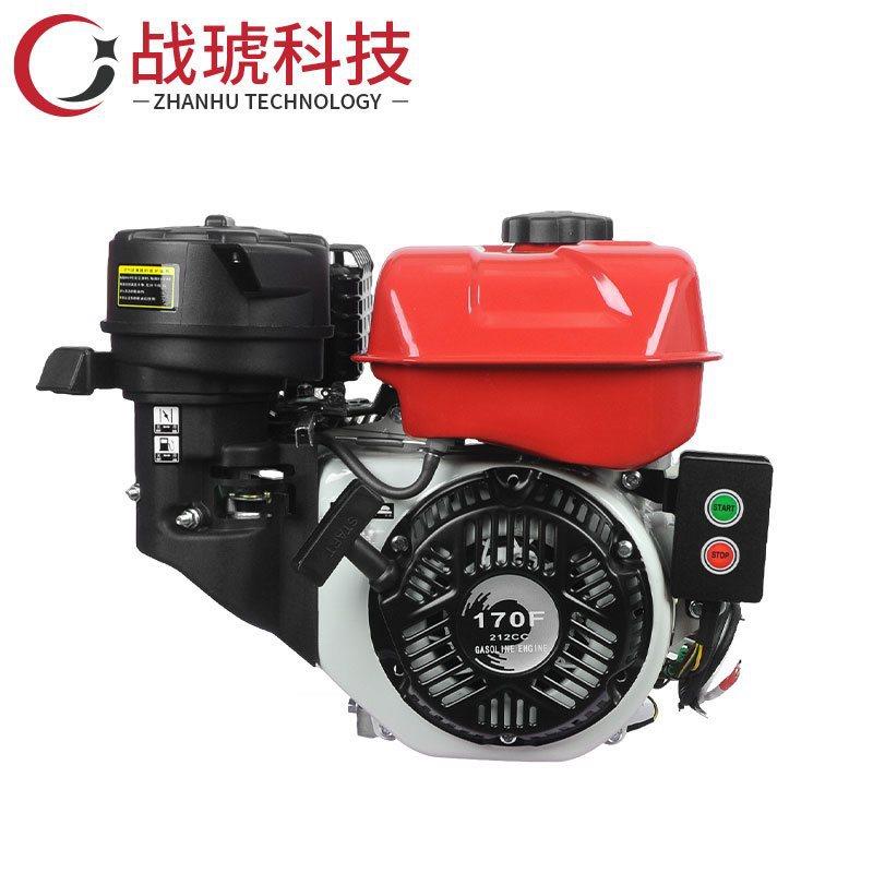 汽油机小型170F190F四冲程微耕机膨化机打谷机农用船挂单缸发动机