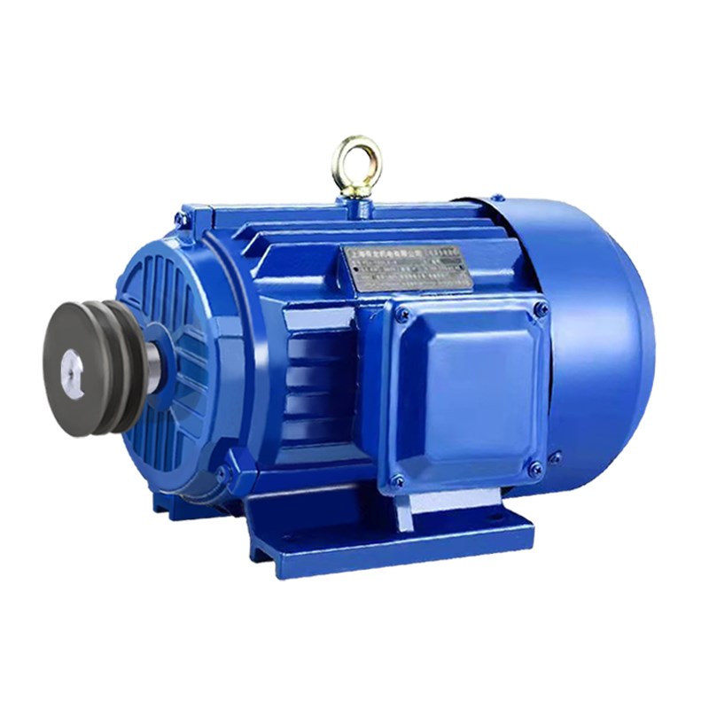 空压机电机220v单相380V三相工业打气I泵马达卧式异步电动机带轮