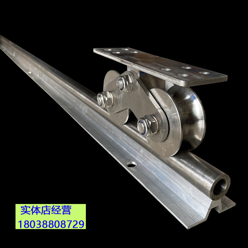 新款包邮201不锈钢实心地轨电动平移门路轨Q重型圆管滑轨道推拉