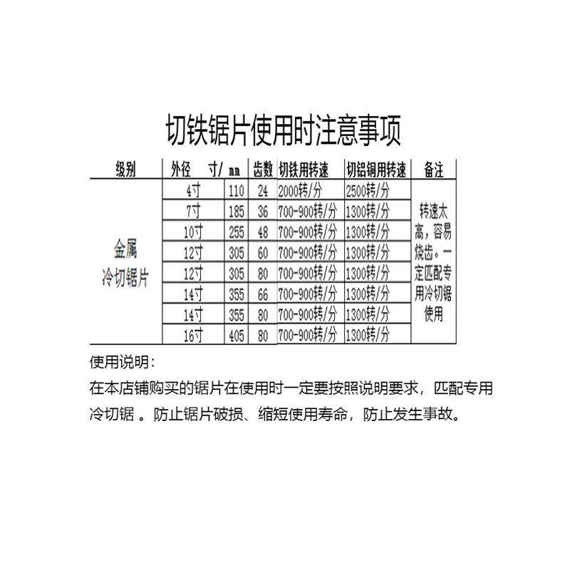 冷切铁锯片e钢筋铝材方钢螺纹钢彩色钢瓦超I薄圆锯片切割锯片416