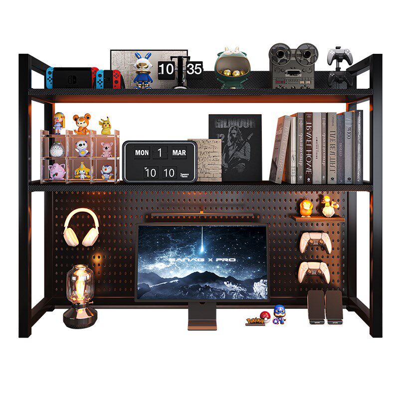 桌面多层简约书架多功能学生书桌上F收纳置物架铁艺洞洞板可放桌,收纳整理,书桌收纳置物架,淘宝优惠券,粉丝福利购,淘宝优惠卷