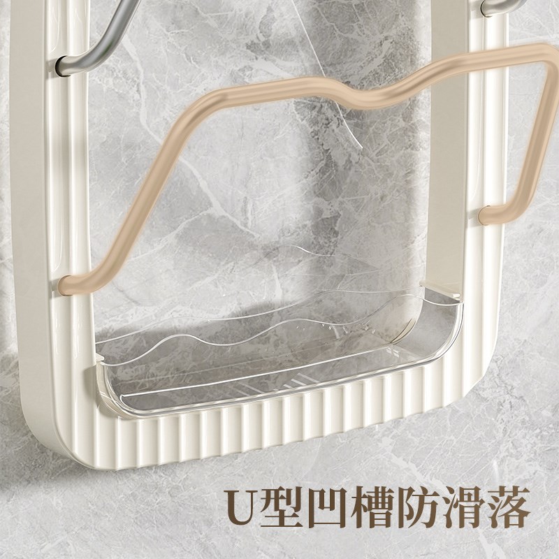 吸盘锅盖架壁挂式置物放置架免打孔厨房整理架砧板W多功能收纳挂
