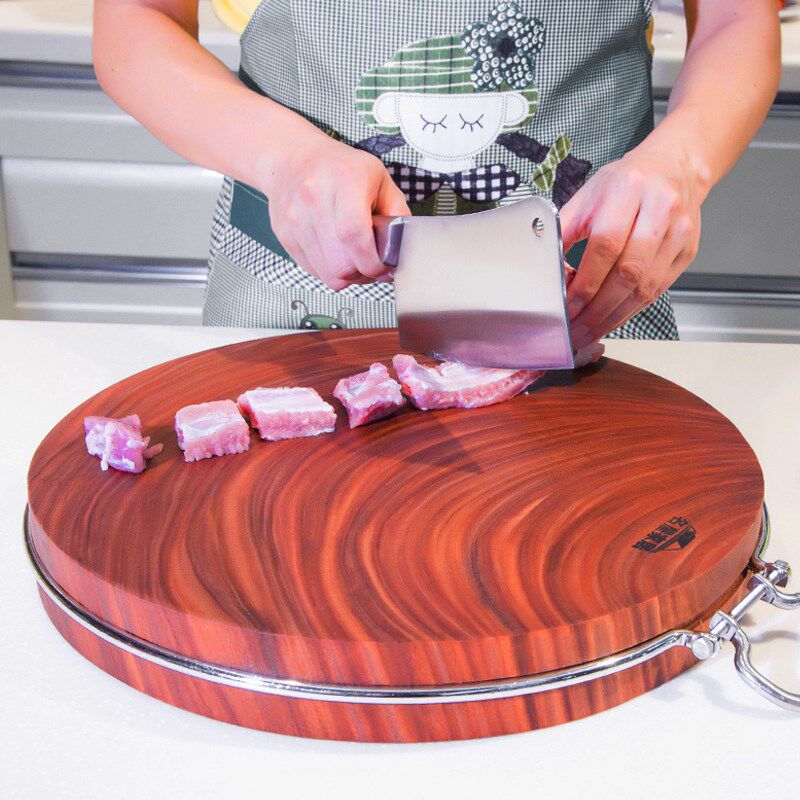 名屋 铁木砧板菜板实木家用正A宗越南铁木切菜板厨房案板整木圆形