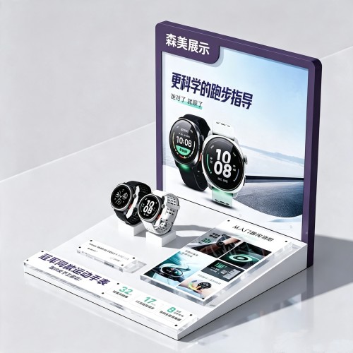定制亚克力护肤化妆品展示架手表