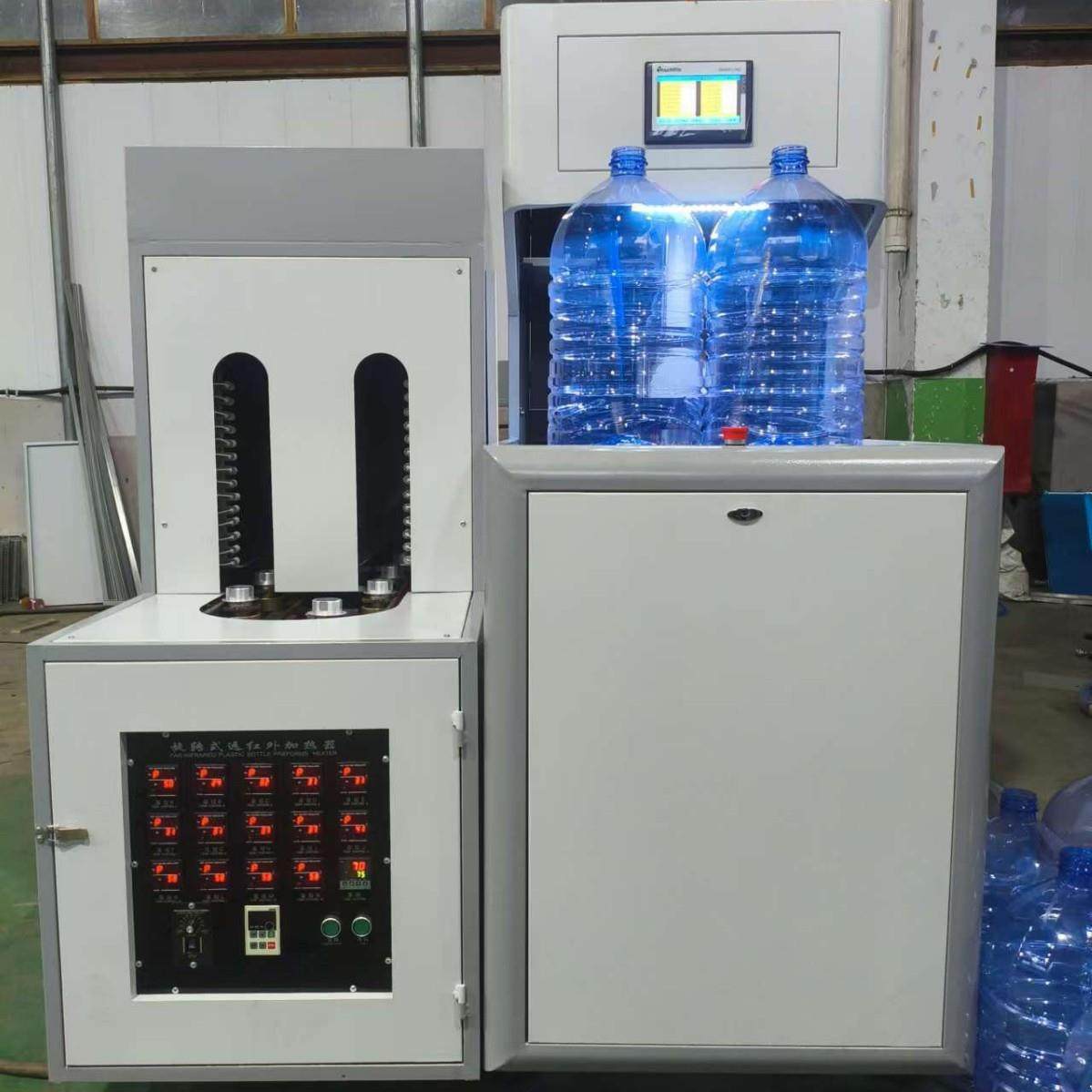 厂家生产半自动吹瓶机5L一出一油瓶pet塑料矿泉水桶吹瓶机设备