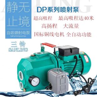 家用自吸泵高吸程深井大吸力抽水机双管喷射泵自来水高扬程增压泵