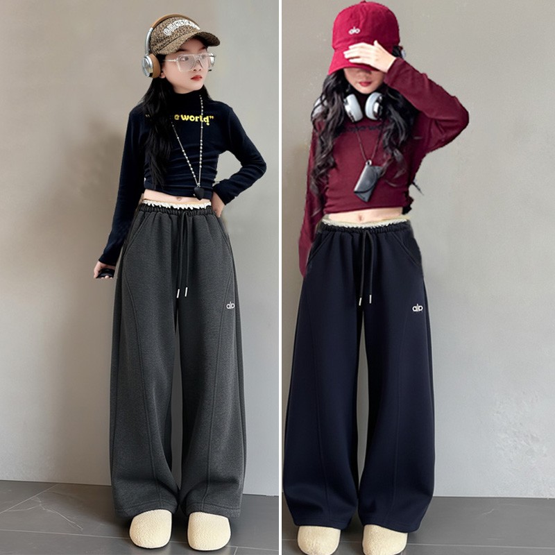 女童爵士舞服装秋冬加厚打底衫