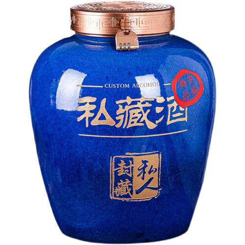 刻字酒坛子 景德镇陶瓷酒瓶家用密封3/5/1G0/20/30/50斤泡酒罐酒