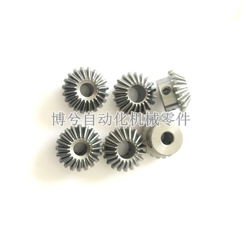 1模数90度直h角换向伞齿轮箱转角机械传动锥齿轮组45钢1比1孔5 6