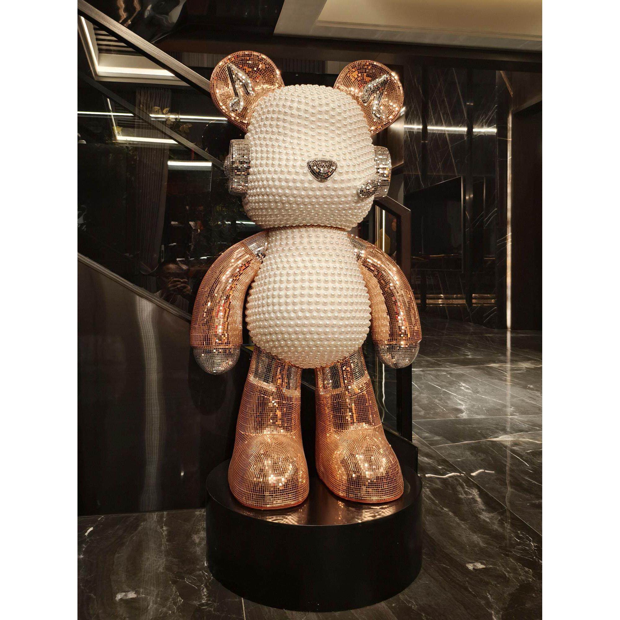 暴力熊带音响存钱罐大型落地客厅摆件电视柜酒店大堂别墅家居装饰