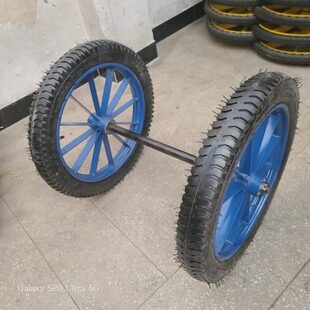 板车轮重型钢圈车工矿.加19车轮胎手推车 斗75载建筑工地加厚3气