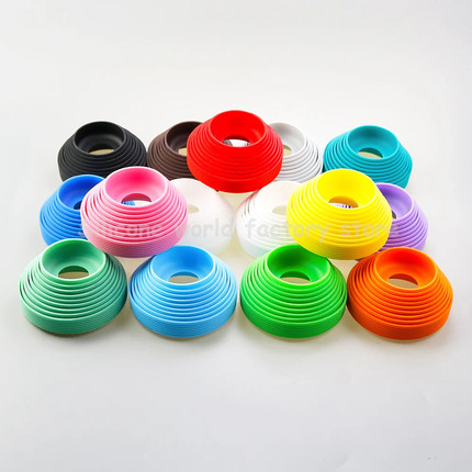 螺纹食品级硅胶保护套耐高温玻璃杯7/7.5/8cm保温杯硅胶防滑杯套