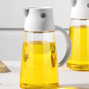 玻璃油壶自动开合油瓶家用厨房防漏油罐壶重力酱油醋调味料瓶容器