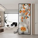 现代简约艺术玻璃屏风画隔断客厅墙洗手台玄关柜入户门遮挡定制