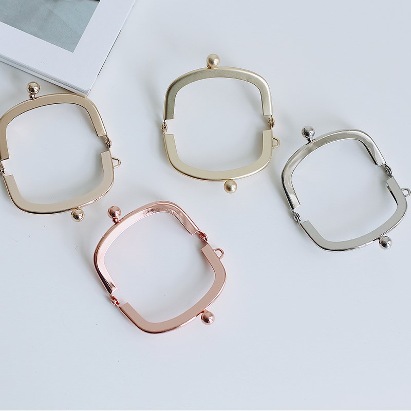 5cm优质d潮款弧形迷你无孔口金葫芦珠头单耳玫瑰金/叻油/金色/哑