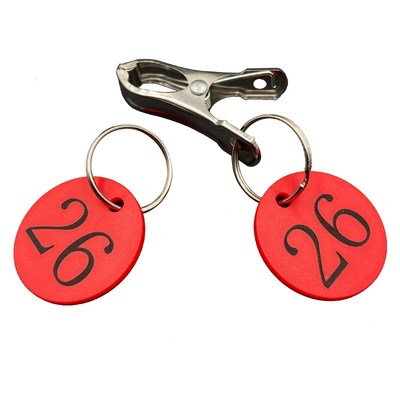 餐饮麻辣烫号码牌带夹子排队叫号数字编号餐厅取S餐上菜杀鸡标记