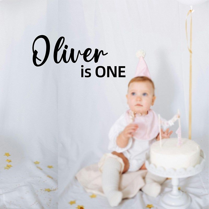 周岁英文名字定制墙贴装饰毛毡生日背景I布置道具不织布字母不伤