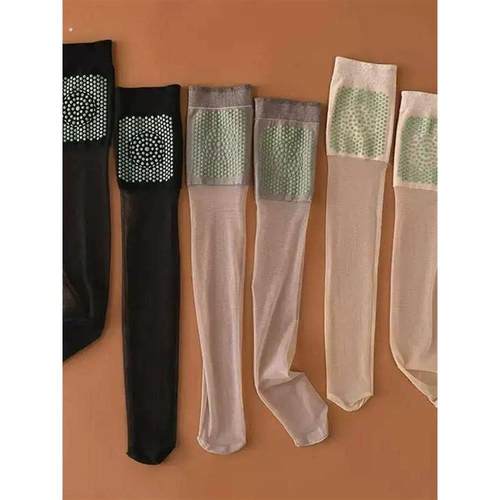 夏季女长筒过膝小腿袜护膝盖保暖老寒腿薄款无痕防勾丝艾草长丝袜