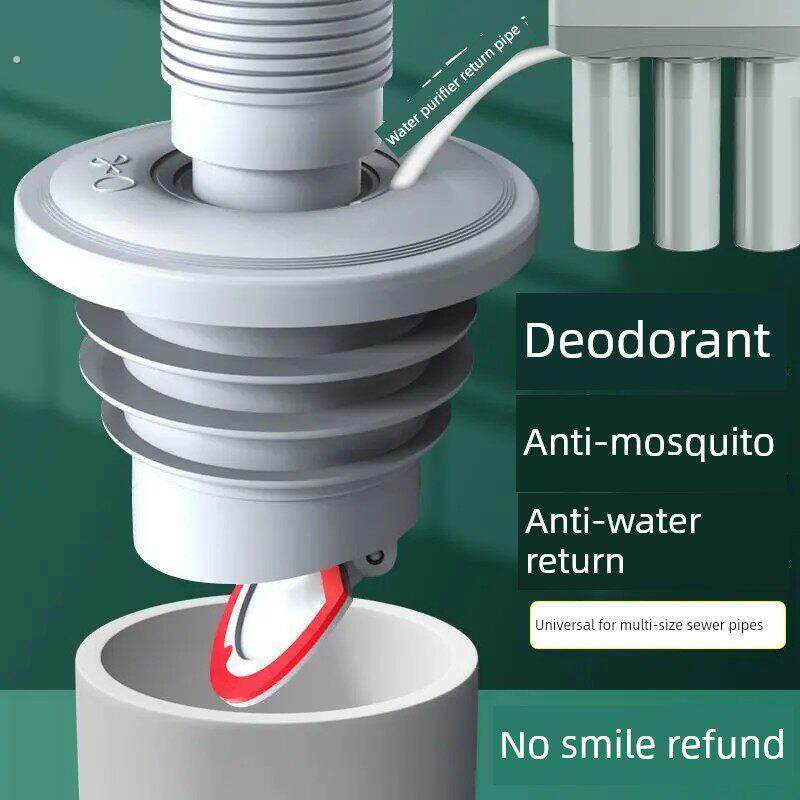 下水管道防臭密封圈硅胶塞厨房洗脸盆洗衣机排水管塞防回臭神器