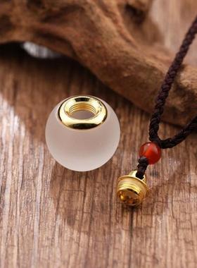 结缘亚克力小舍利塔挂件吊坠宝瓶嘎乌盒可随身带装藏甘露丸防水瓶