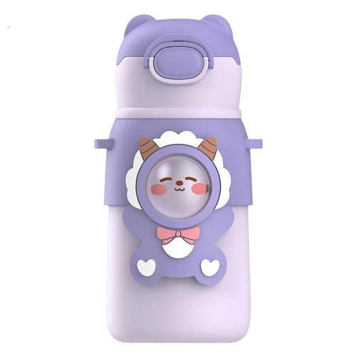 可爱大容量儿童保温杯316女孩学生上学专用吸管杯高颜值宝宝水壶