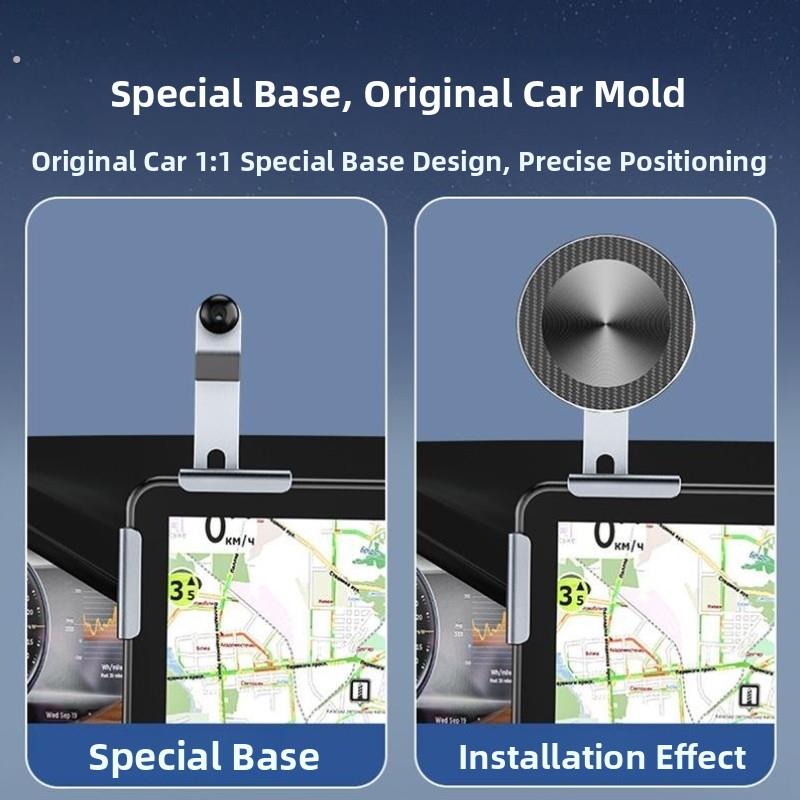 新型车载卡屏底座手机导航支架新能源无痕硅胶支架底座汽车用品