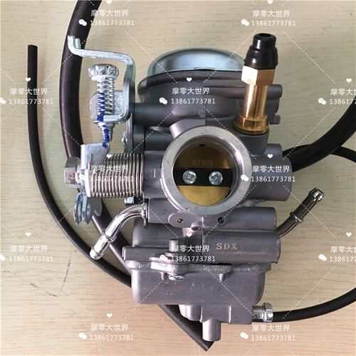 适用钻豹HJ125K-2A/3A国三GN125-2F D 锐爽EN125-3/E/F真空化油器