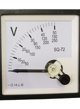 SQ-72指针式交流电压表50V150V250V三合一可稳压器变压器同步表