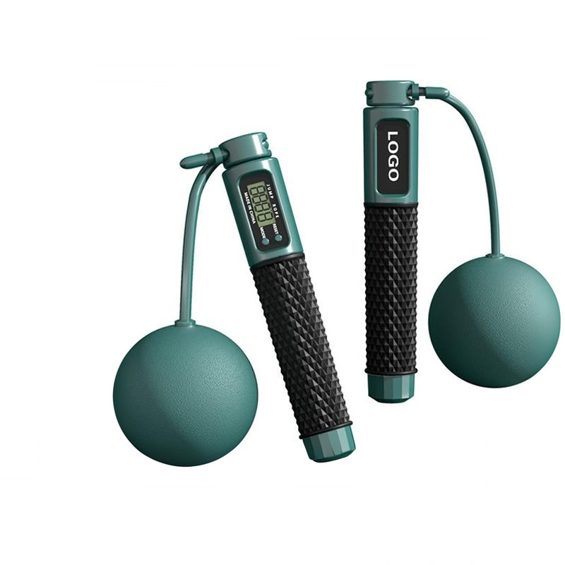 智能负重钢丝绳电子无线计数跳绳