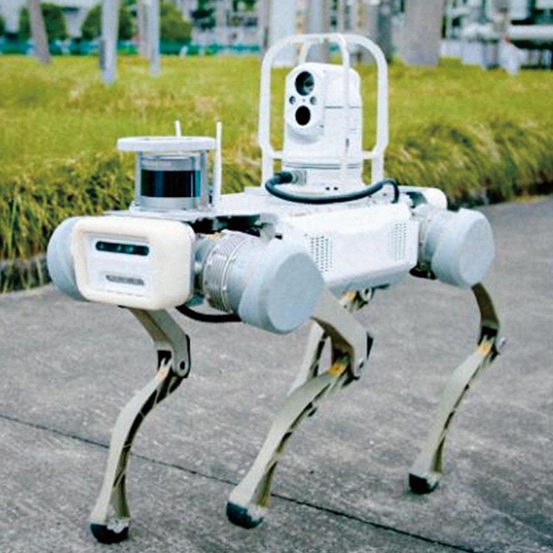 野外AI视觉识别检测机器狗 变电站、工厂设备日常检查机器狗