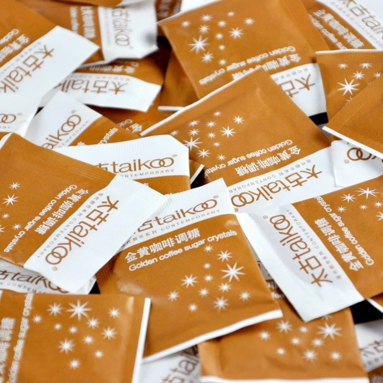 包邮 Taikoo/太古黄糖包 星巴克咖啡专用赤砂糖调糖伴侣 5gX100包
